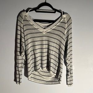 Redhaute Gray Shirt with black stripes